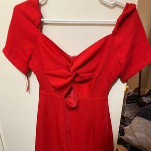 About Us Revolve Red Mini Dress